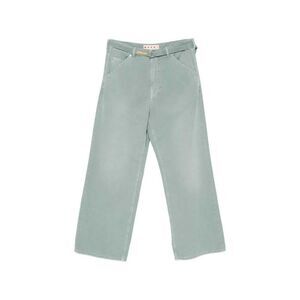 Marni Men Wide-Leg Trousers With Belt